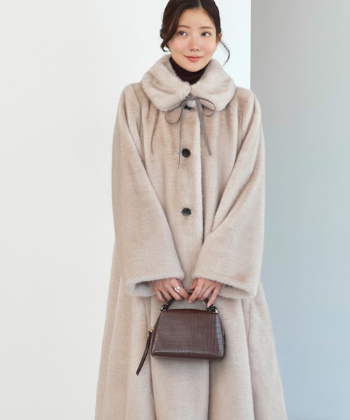 ⭐️新品未使用 値札付き⭐️TICCA ファーロングコート RUIRUE BOUTIQUE（ルイルエブティック）の「フォックスファーW