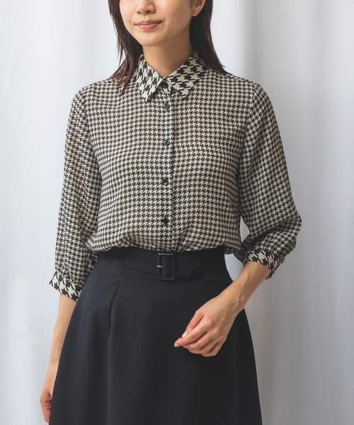 「NARACAMICIE」 7分袖シャツ L ホワイト レディース_画像2