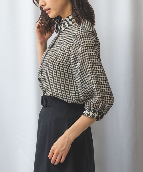 「NARACAMICIE」 7分袖シャツ L ホワイト レディース_画像3