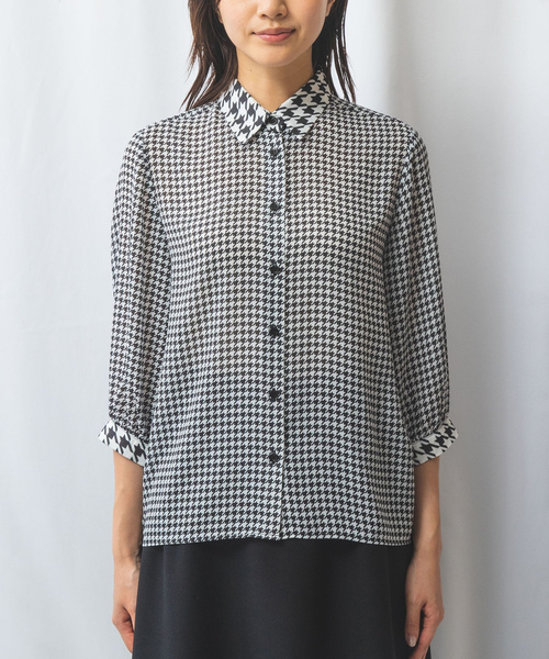 「NARACAMICIE」 7分袖シャツ L ホワイト レディース_画像5