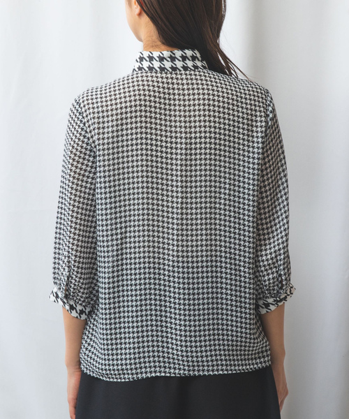 「NARACAMICIE」 7分袖シャツ L ホワイト レディース_画像7