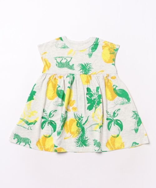 「maarook」 「KIDS」半袖ワンピース 130cm イエロー キッズ_画像3