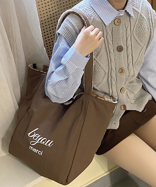 florist（フローリスト） トートバッグ リバーシブル ボア アソート柄