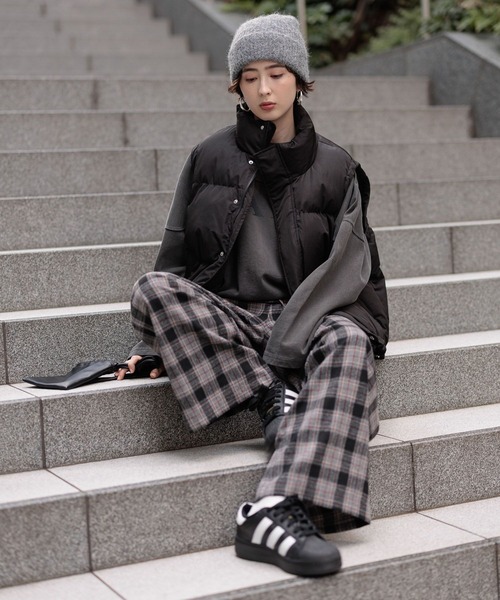 George's ダウンベスト ベスト 中綿スタンドベスト レディース