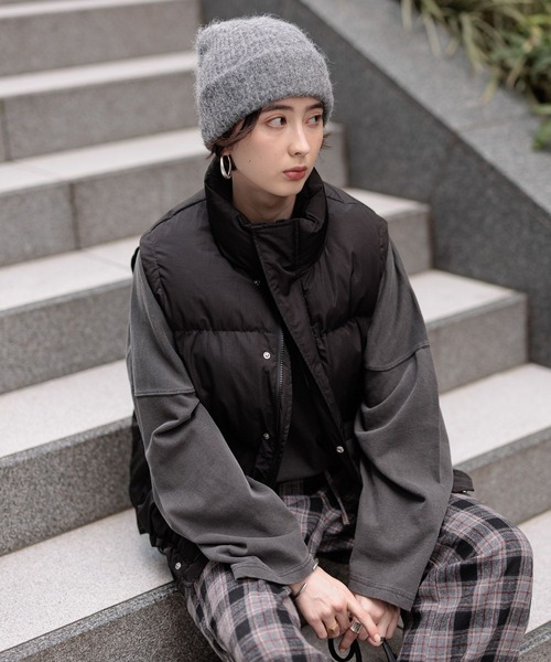 George's ダウンベスト ベスト 中綿スタンドベスト レディース