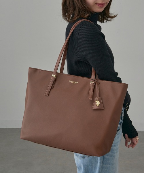 US POLO ASSN A4収納 ブラウン 2wayバッグ 8561 U.S. POLO ASSN.（ユーエスポロアッスン） トートバッグ 「U.S. POLO