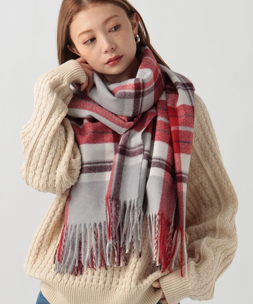 BAYFLOW（ベイフロー） ストール マフラー カシミヤタッチチェック