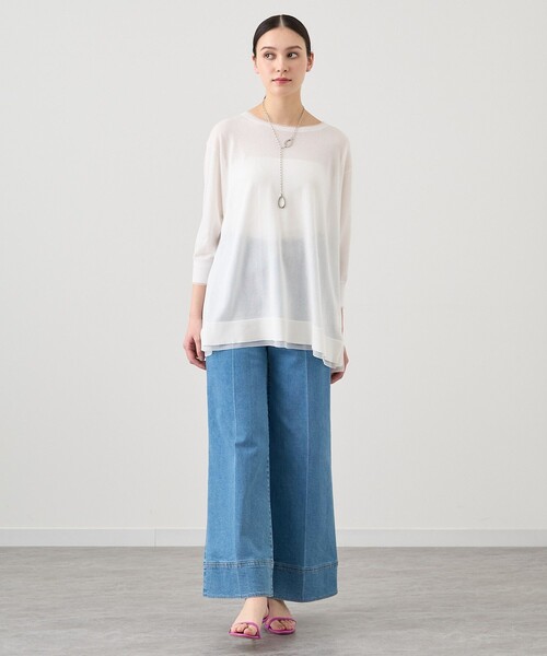 ANAYI（アナイ） 長袖ニット 38 ホワイト レディース : ZOZOTOWN Yahoo