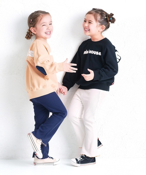 【新品】Miki House Tシャツ ３枚 ズボン１枚　90cm 女の子 MIKI HOUSE（ミキハウス） tシャツ カタカナ半袖Tシャツ キッズ 子供服