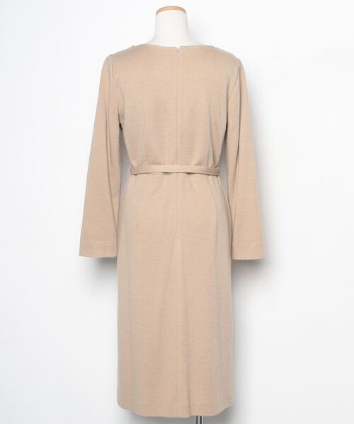 「en recre」 長袖ワンピース 2 ベージュ レディース_画像2