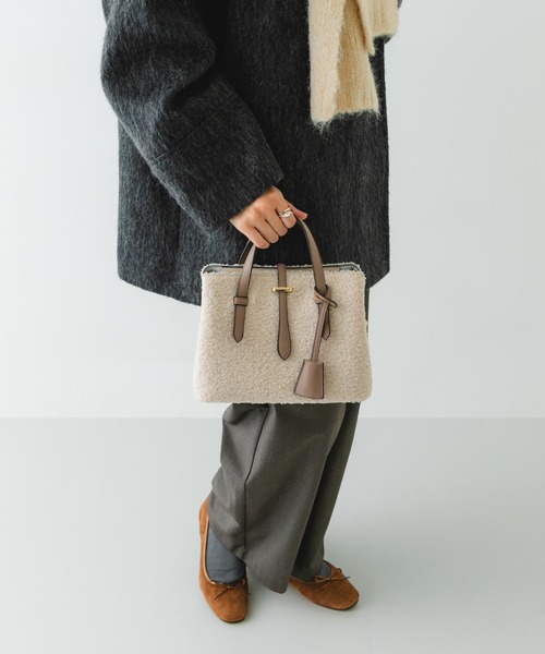 RODE SKO（ロデスコ） ハンドバッグ チャーム付ボアミニバッグ