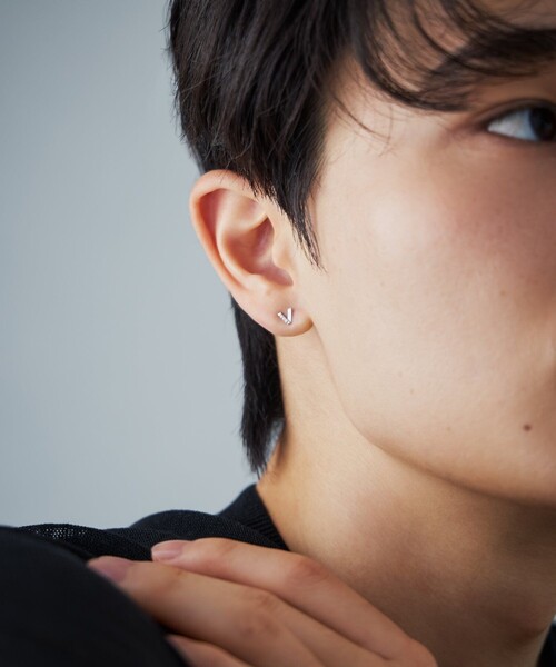 ピアス K10WG ピアス ダイヤモンド レディース_7