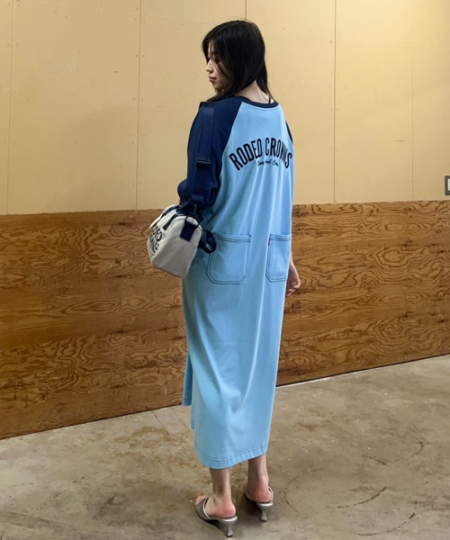 「RODEO CROWNS WIDE BOWL」 半袖ワンピース FREE ブラック レディース_画像7