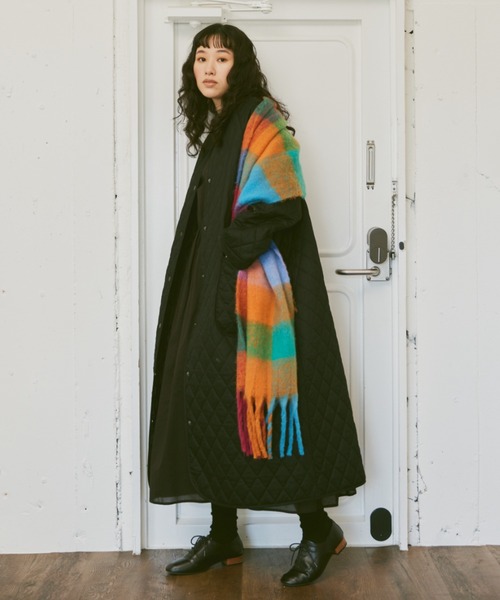 「Libra Cue」 ノーカラーコート FREE ブラック レディース_画像3