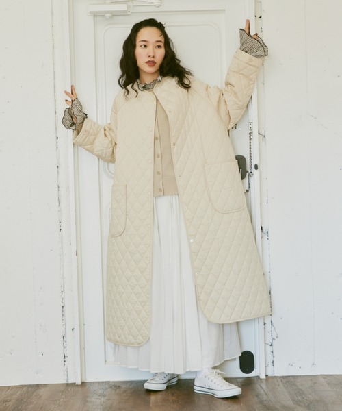 「Libra Cue」 ノーカラーコート FREE ブラック レディース_画像5