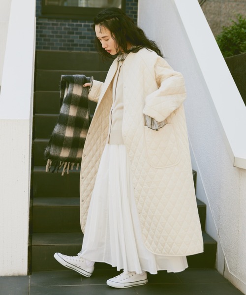 「Libra Cue」 ノーカラーコート FREE ブラック レディース_画像6