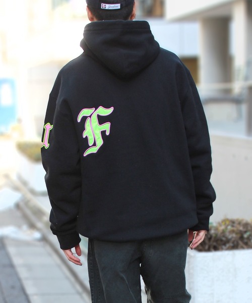 HUF（ハフ） プルオーバーパーカー X-LARGE ブラック メンズ