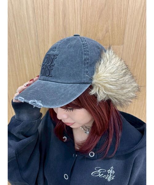 EVRIS（エヴリス） キャップ 帽子 フェイクファードッキングフライト