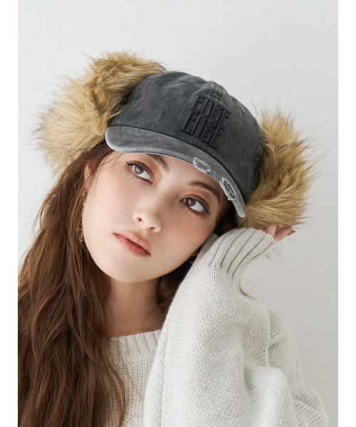 EVRIS（エヴリス） キャップ 帽子 フェイクファードッキングフライト