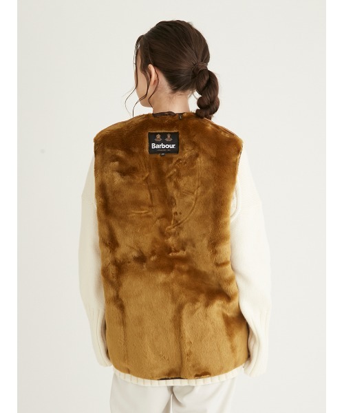 お*ウ様 Barbour ブラウンファーベスト 42 Barbour（バブアー） ベスト