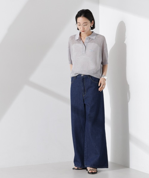 「PENNEYS」 半袖ニット FREE ライトベージュ レディース_画像5