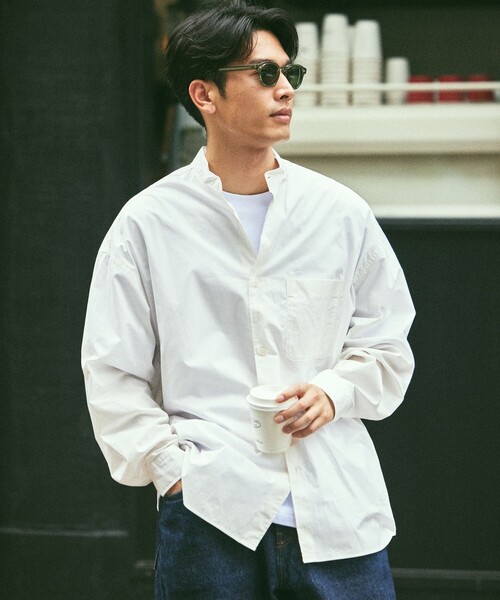 FREAK'S STORE（フリークスストア） 長袖シャツ MEDIUM ホワイト