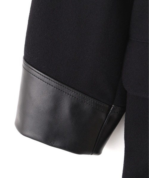 pコート ピーコート Schott/ショット/787US LEATHER COMB. PEA JACKET/レザーコンビ ピーコートの画像