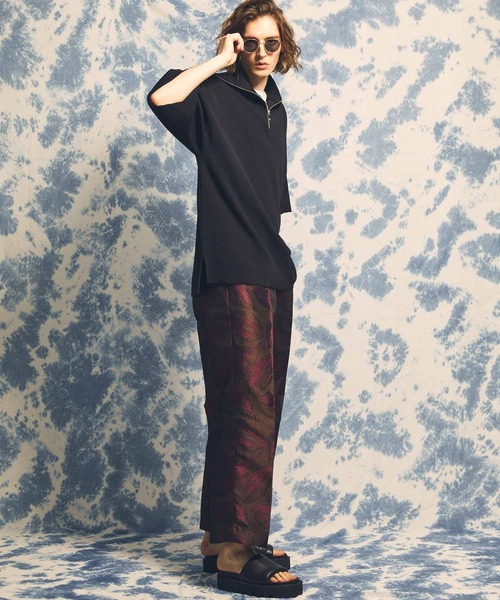 「MAISON SPECIAL」 半袖Tシャツ 2 イエロー メンズの画像