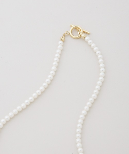 NUMBERING #9744 パールネックレス 4mm ゴールド アレルギー対応 