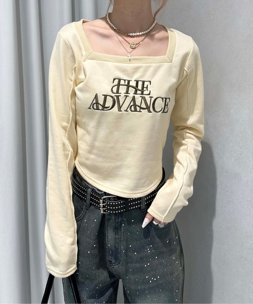 「sedacle girl」 スウェットカットソー FREE アイボリー レディース_画像2