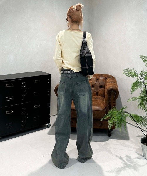 「sedacle girl」 スウェットカットソー FREE アイボリー レディース_画像7