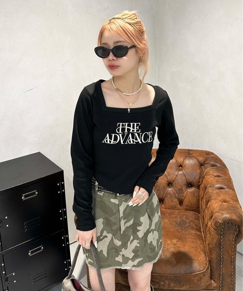 「sedacle girl」 スウェットカットソー FREE アイボリー レディース_画像8