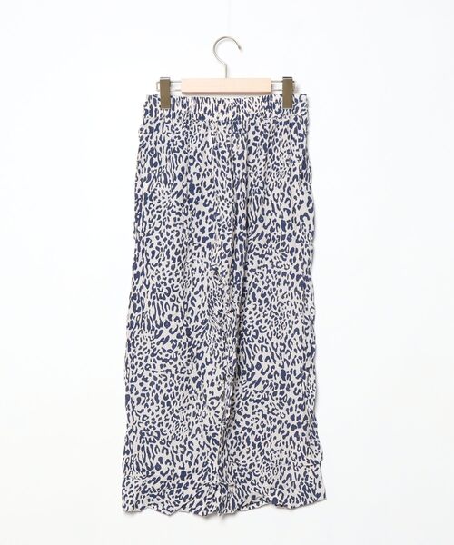 「BAUM UND PFERDGARTEN」 レオパードイージーパンツ 34 ネイビー レディース_画像2