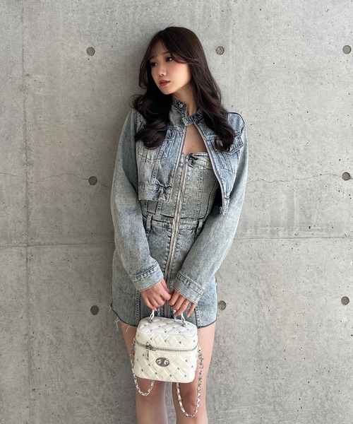 ショルダーバッグ バッグ 「ZOZO限定！！」ラインストーンキルティングBAG レディースの画像