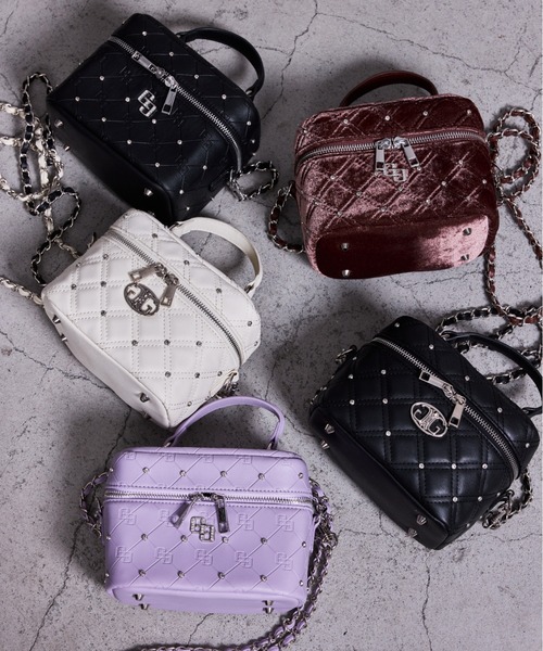 ショルダーバッグ バッグ 「ZOZO限定！！」ラインストーンキルティングBAG レディースの画像