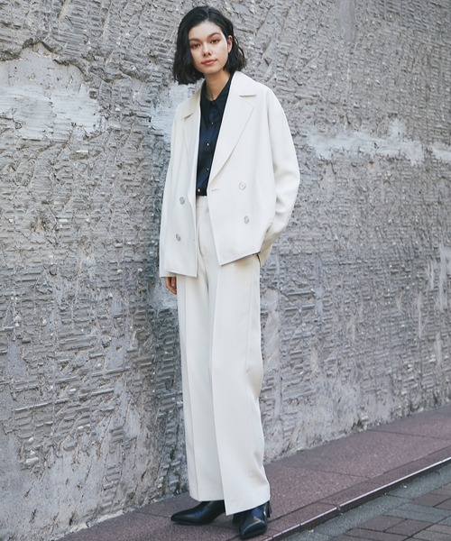 「SMILE ORCHID」 パンツスーツ M ブラウン レディース_画像3