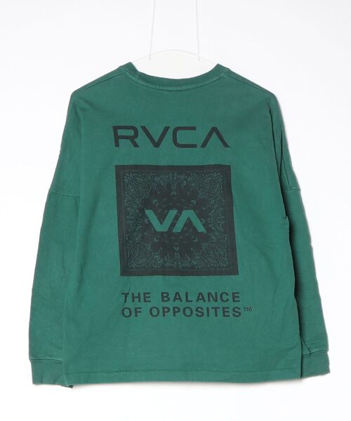 「RVCA」 長袖カットソー SMALL グリーン レディース_画像2