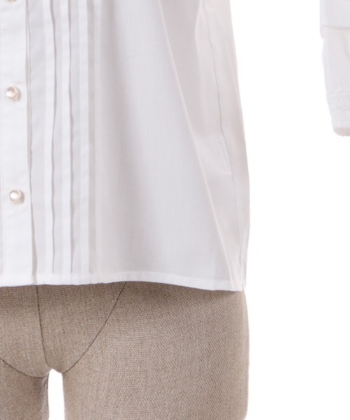 「axes femme POETIQUE」 半袖ブラウス MEDIUM ブルー レディース_画像6