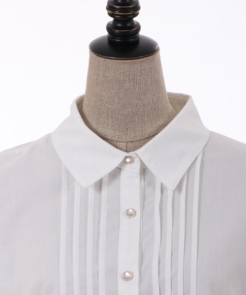 「axes femme POETIQUE」 半袖ブラウス MEDIUM ブルー レディース_画像9