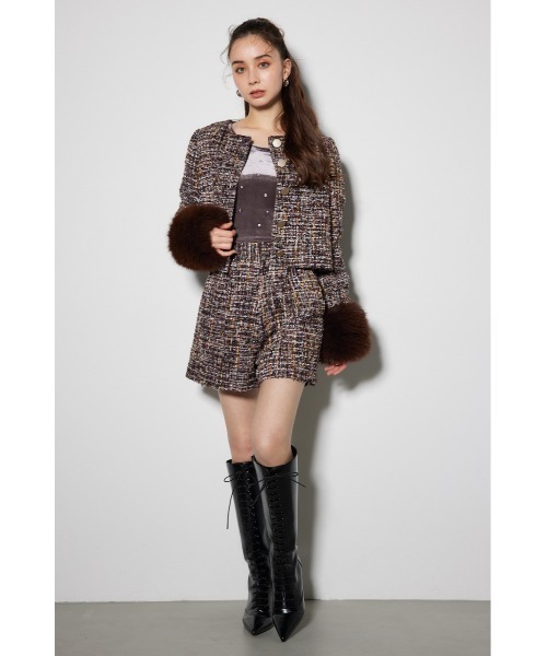 「rienda」 ショートパンツ MEDIUM ブラウン レディース_画像9