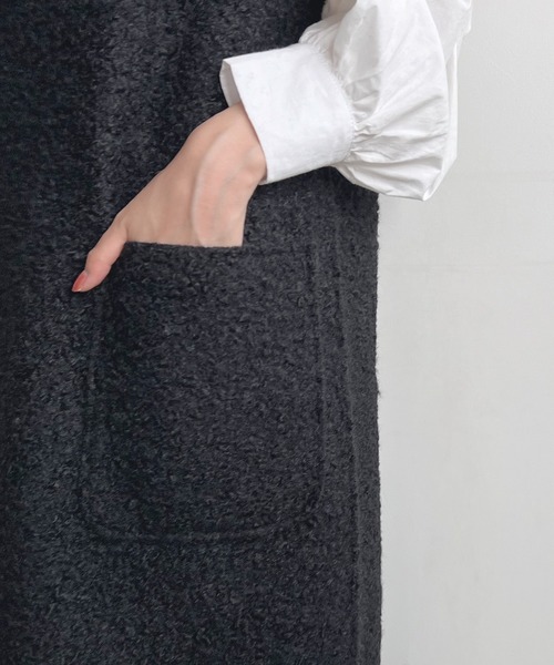 「Futier land」 半袖ワンピース MEDIUM ライトベージュ レディース_画像8