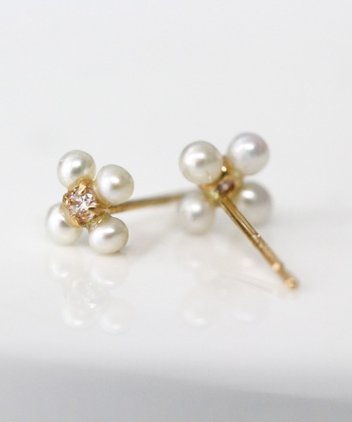 「cui-cui」 ピアス(両耳用) FREE イエローゴールド レディース_画像3