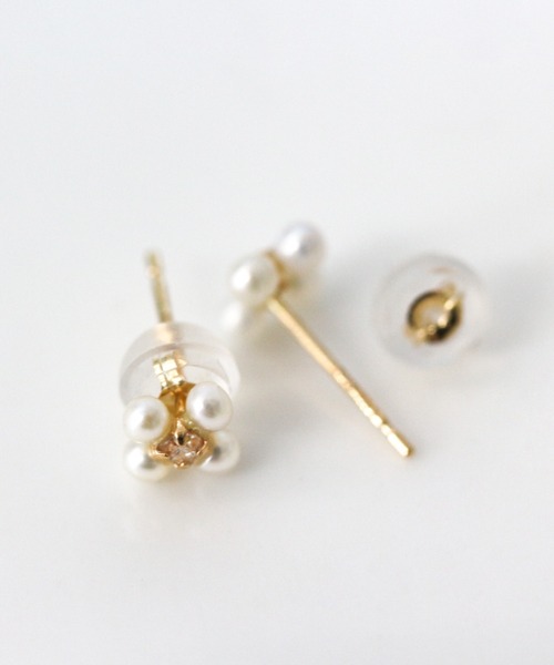 「cui-cui」 ピアス(両耳用) FREE イエローゴールド レディース_画像4