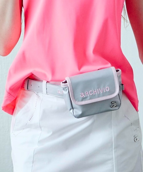 archivio（アルチビオ） ゴルフ 「LADIES」パイピング刺繍ウエスト
