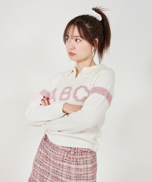 「TINA：JOJUN」 長袖ニット M グレー レディース_画像5