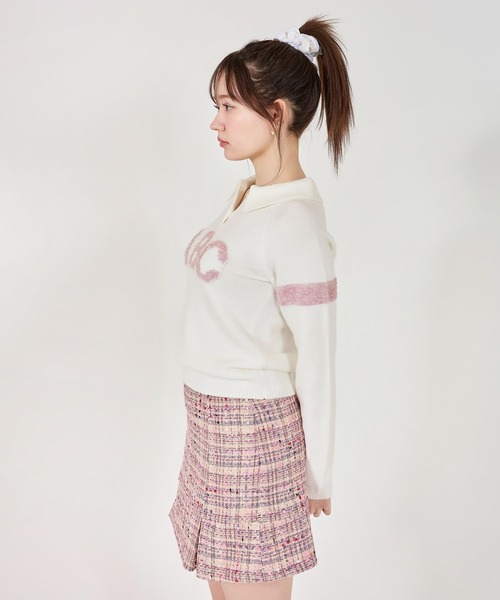 「TINA：JOJUN」 長袖ニット M グレー レディース_画像6