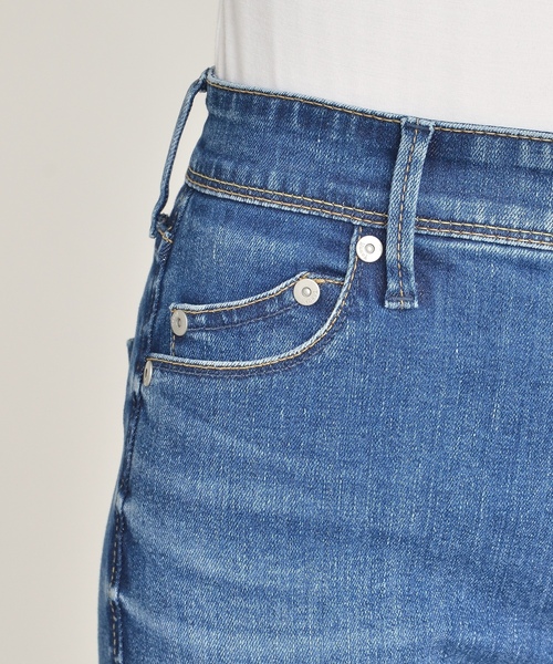 「YANUK」 スキニーデニムパンツ 23inch ブルー レディース_画像5