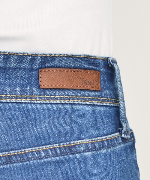 「YANUK」 スキニーデニムパンツ 23inch ブルー レディース_画像7
