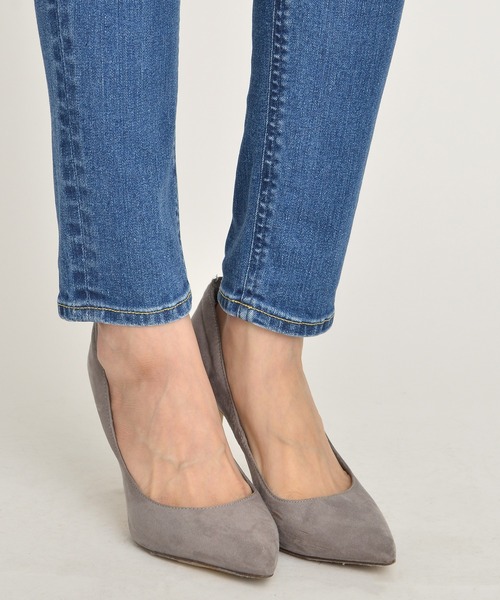 「YANUK」 スキニーデニムパンツ 23inch ブルー レディース_画像8