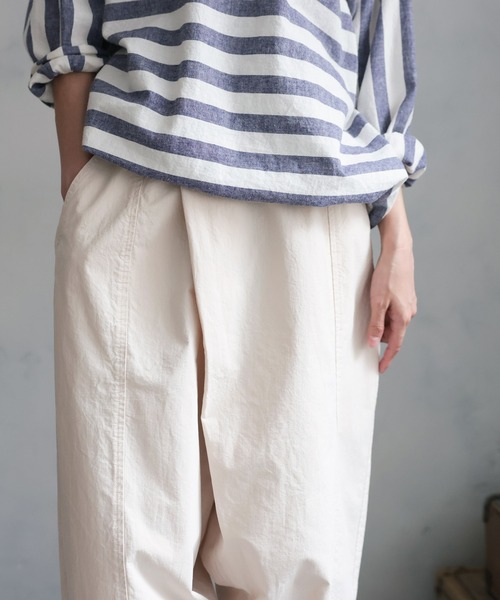 「soulberry」 イージーパンツ 4L ライトベージュ レディース_画像3